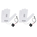 2 PCS Electric Heating Sheet 3 Gears Adjustable Heating Film Replacement DC Electric Heater Pads for Heating Gloves