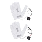 2 PCS Electric Heating Sheet 3 Gears Adjustable Heating Film Replacement DC Electric Heater Pads for Heating Gloves