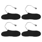 4 Pcs Electric Heated Insoles Foot Warmers USB Rechargeable High Temperature for Winter Outdoor Activities