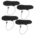4 Pcs Electric Heated Insoles Foot Warmers USB Rechargeable High Temperature for Winter Outdoor Activities