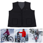 USB Electric Heated Vest Heating Vest Clothes with 3 Adjustable Levels for Men Women XL