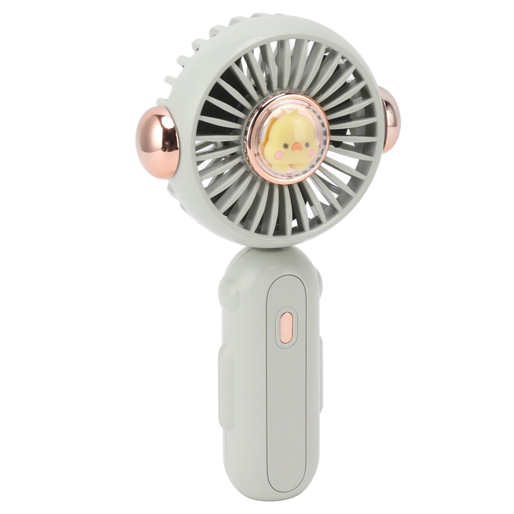 Foldable Mini Fan Cute Lightweight 900mAh Adjustable Low Noise Handheld Fan for Summer Green