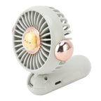Foldable Mini Fan Cute Lightweight 900mAh Adjustable Low Noise Handheld Fan for Summer Green