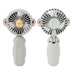 Foldable Mini Fan Cute Lightweight 900mAh Adjustable Low Noise Handheld Fan for Summer Green