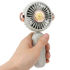 Foldable Mini Fan Cute Lightweight 900mAh Adjustable Low Noise Handheld Fan for Summer Green