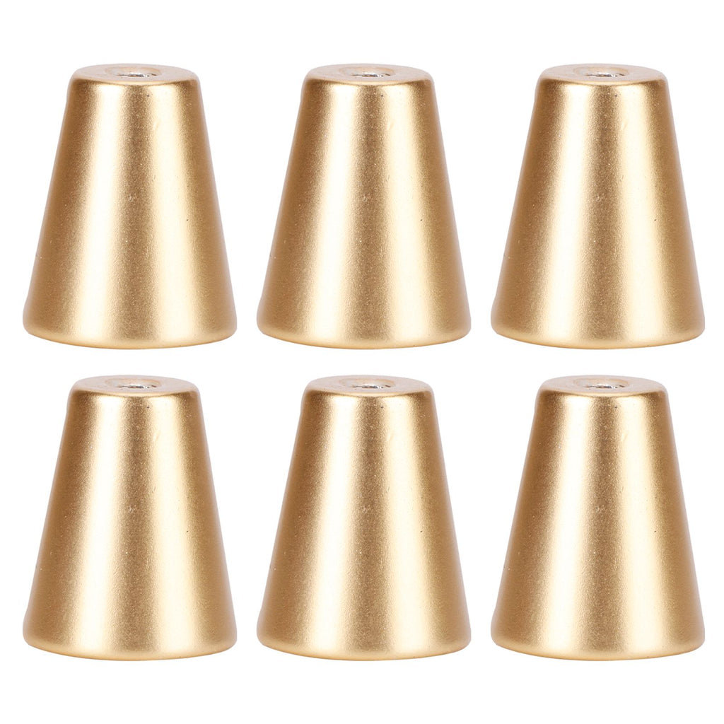 6 Sets Gold Drawer Handle Space Aluminum European Style Handle Furniture Replacement PartsRound Single Hole