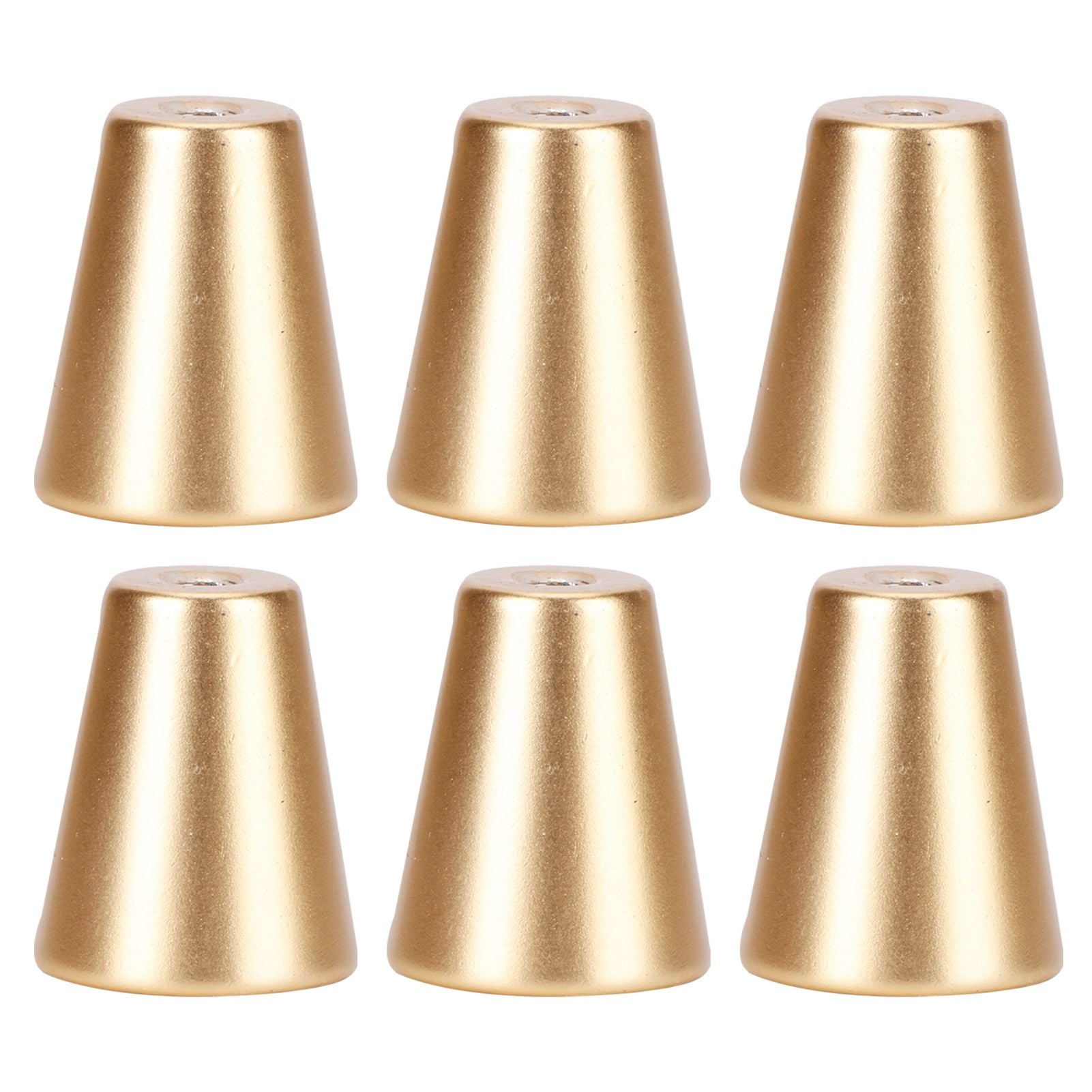 6 Sets Gold Drawer Handle Space Aluminum European Style Handle Furniture Replacement PartsRound Single Hole