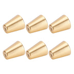6 Sets Gold Drawer Handle Space Aluminum European Style Handle Furniture Replacement PartsRound Single Hole