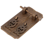 Door Handle Set Chinese Style Antique Copper Pull Handles Cabinet Wardrobe Accessory