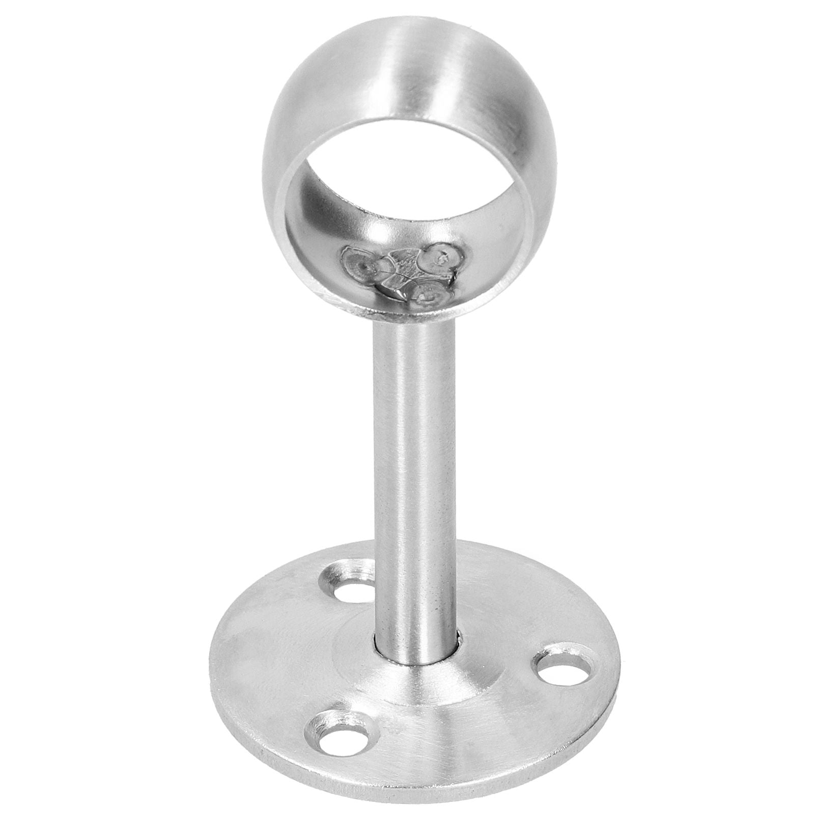 6Pcs Flanged Socket Stainless Steel Curtain Rod Brackets Wardrobe Pole Holder Hardware Fitting(22 AllPass )