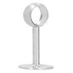 6Pcs Flanged Socket Stainless Steel Curtain Rod Brackets Wardrobe Pole Holder Hardware Fitting(22 AllPass )