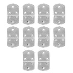 10Pcs Corner Brace Stainless Steel Thicken Right Angle Bracket Connector for Shelf FurnitureS
