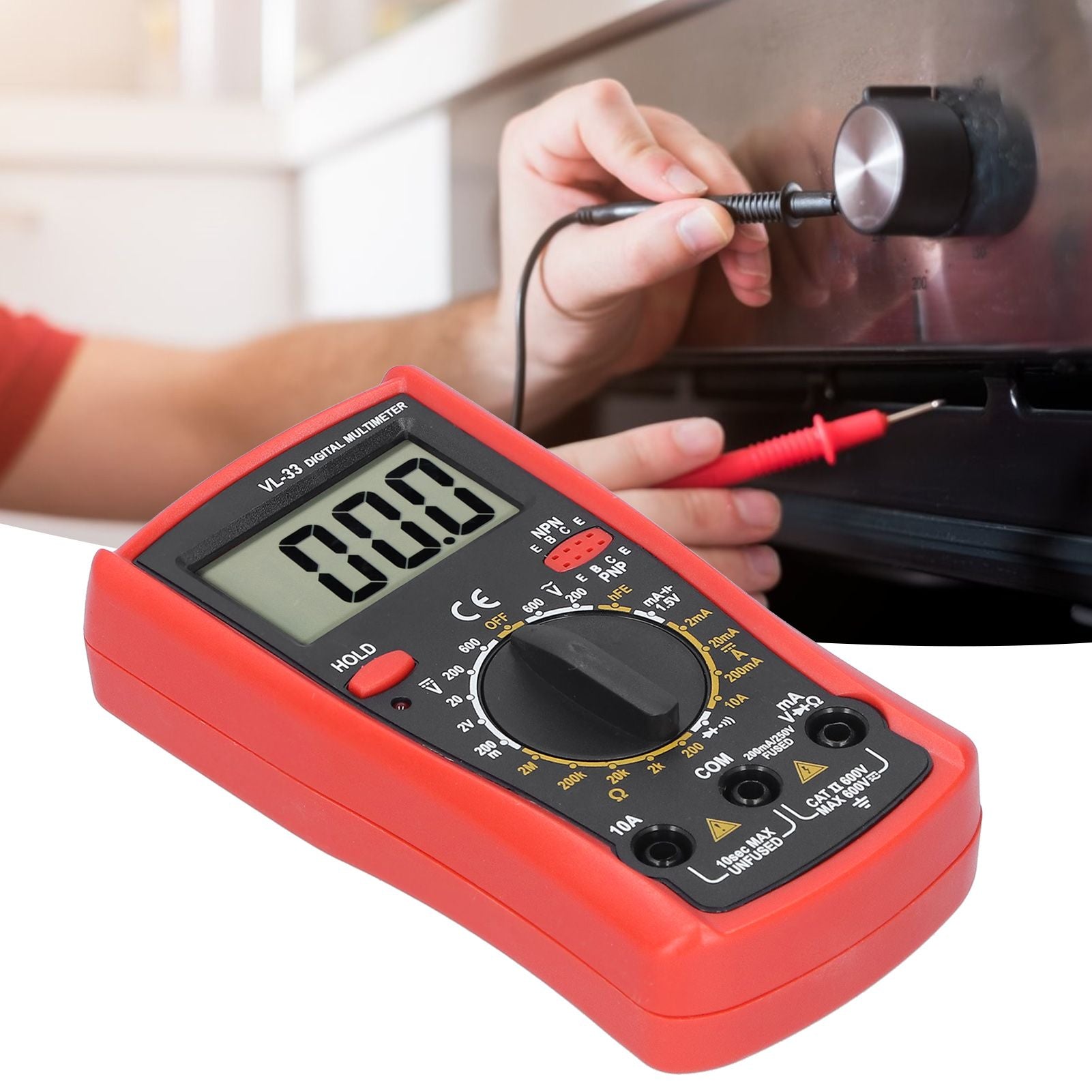 Electronic Multimeter LCD Digital Multimeter Voltage Resistance Current Electric Tester Meter
