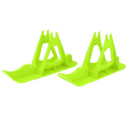 Children's Balanced Car Skis Kids Snowboard Sledge Balanced Scooter Board Ski PartsGreen