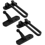 2Set Aluminum Alloy Antitheft Door Buckle Safety Chain Atype Bolt Anti Lock Insurance(black )