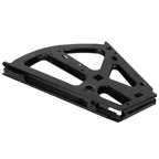 Shoes Cabinet Hinge 2-Layer Flip Turning Rack Cold Rolled Steel Furniture Accessory Black