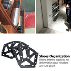 Shoes Cabinet Hinge Cold Rolled Steel 3-Layers Shoe Drawer Flip Rack Accessory Black