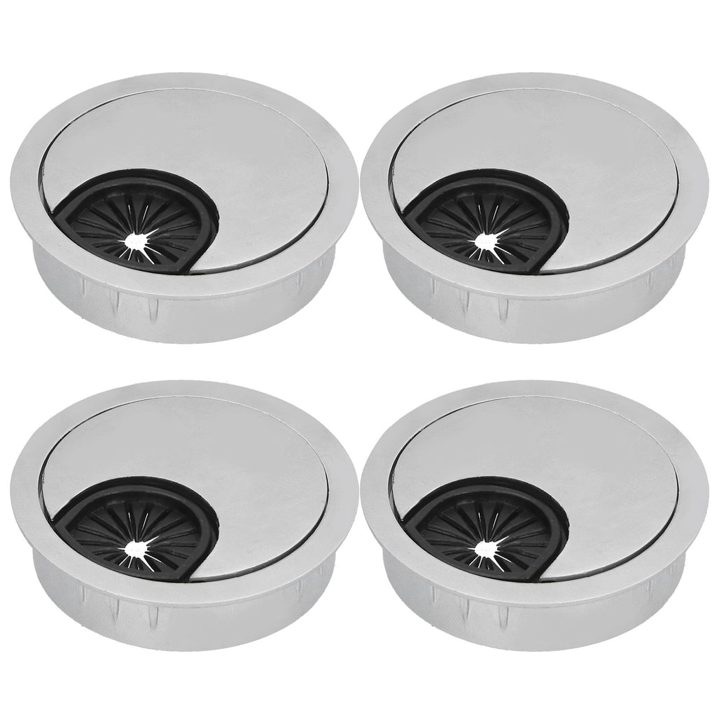 4 Set Desk Cable Wire Grommet PC Computer Desk Cord Grommet Cable Hole Cover Organizers50 Brushed