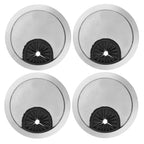 4 Set Desk Cable Wire Grommet PC Computer Desk Cord Grommet Cable Hole Cover Organizers50 Brushed