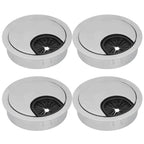 4 Set Desk Cable Wire Grommet PC Computer Desk Cord Grommet Cable Hole Cover Organizers50 Brushed