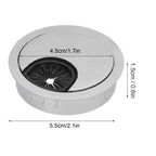 4 Set Desk Cable Wire Grommet PC Computer Desk Cord Grommet Cable Hole Cover Organizers50 Brushed