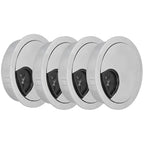 4 Set Desk Cable Wire Grommet PC Computer Desk Cord Grommet Cable Hole Cover Organizers53 Brushed