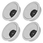 4 Set Desk Cable Wire Grommet PC Computer Desk Cord Grommet Cable Hole Cover Organizers53 Brushed