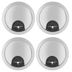 4 Set Desk Cable Wire Grommet PC Computer Desk Cord Grommet Cable Hole Cover Organizers53 Brushed