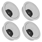 4 Set Desk Cable Wire Grommet PC Computer Desk Cord Grommet Cable Hole Cover Organizers53 Brushed