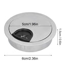 4 Set Desk Cable Wire Grommet PC Computer Desk Cord Grommet Cable Hole Cover Organizers53 Brushed