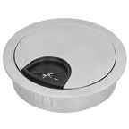 4 Set Desk Cable Wire Grommet PC Computer Desk Cord Grommet Cable Hole Cover Organizers53 Brushed