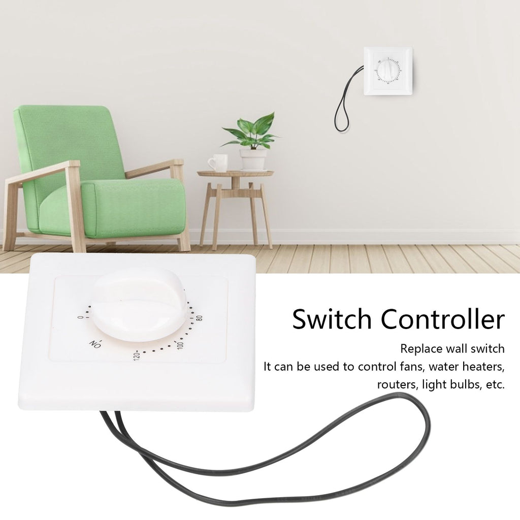 120 Minutes Intelligent Timing Switch Controller Mechanical Countdown Timer Switch 220V