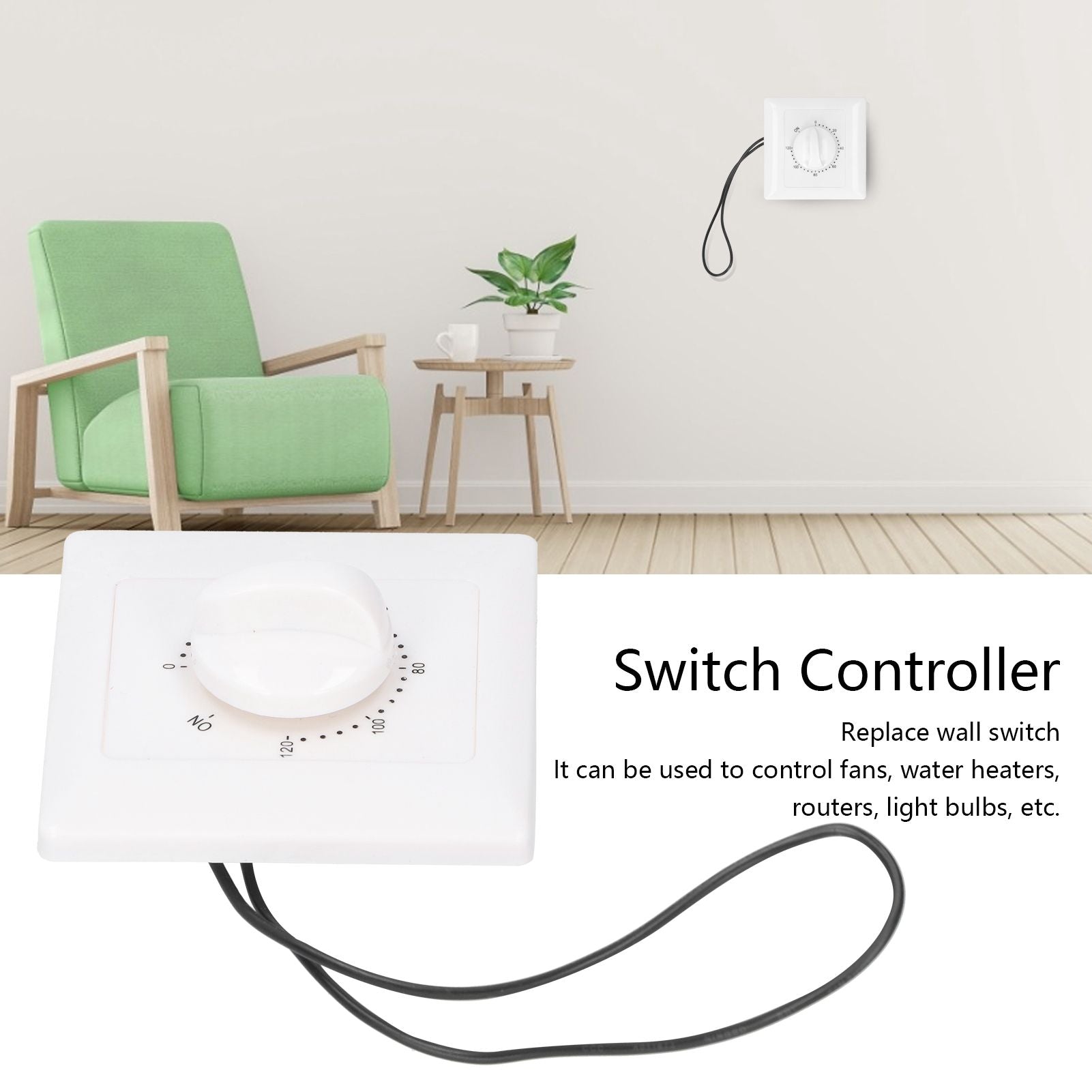 120 Minutes Intelligent Timing Switch Controller Mechanical Countdown Timer Switch 220V