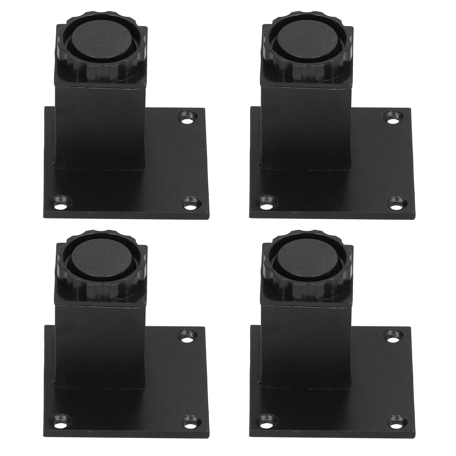 4Pcs/Set Furniture Leg Adjustable Height Aluminum Alloy Square Support for Sofa Cabinet60mm