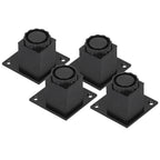 4Pcs/Set Furniture Leg Adjustable Height Aluminum Alloy Square Support for Sofa Cabinet60mm