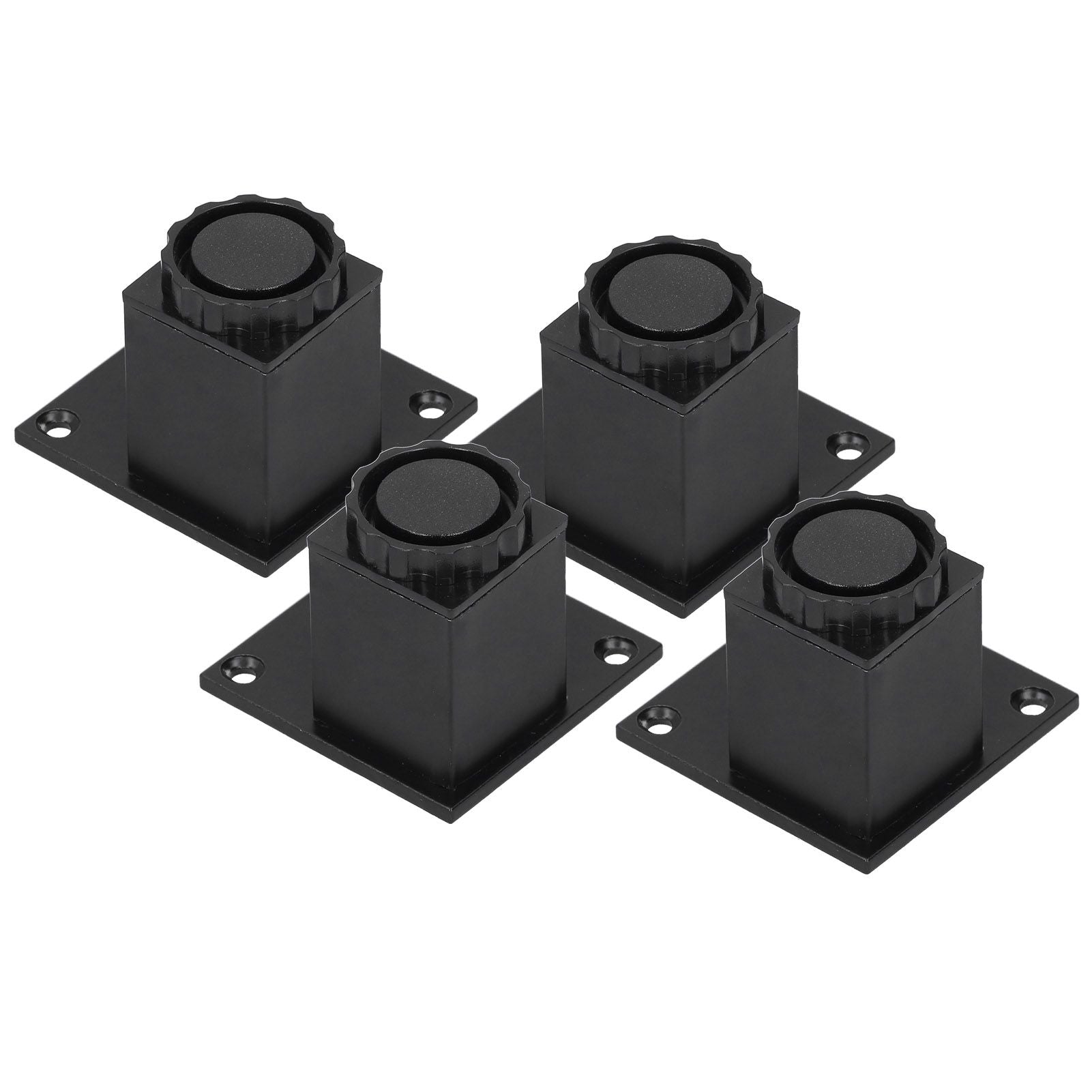 4Pcs/Set Furniture Leg Adjustable Height Aluminum Alloy Square Support for Sofa Cabinet60mm