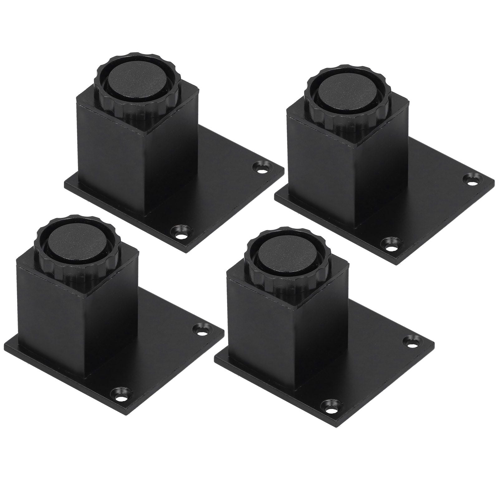 4Pcs/Set Furniture Leg Adjustable Height Aluminum Alloy Square Support for Sofa Cabinet60mm