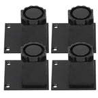 4Pcs/Set Furniture Leg Adjustable Height Aluminum Alloy Square Support for Sofa Cabinet60mm