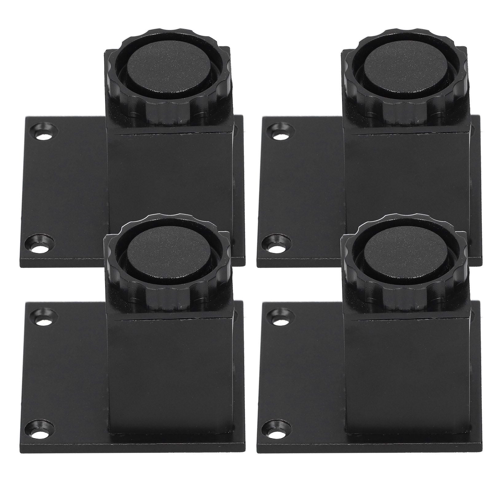 4Pcs/Set Furniture Leg Adjustable Height Aluminum Alloy Square Support for Sofa Cabinet60mm