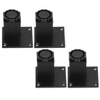 4Pcs/Set Furniture Leg Adjustable Height Aluminum Alloy Square Support for Sofa Cabinet60mm