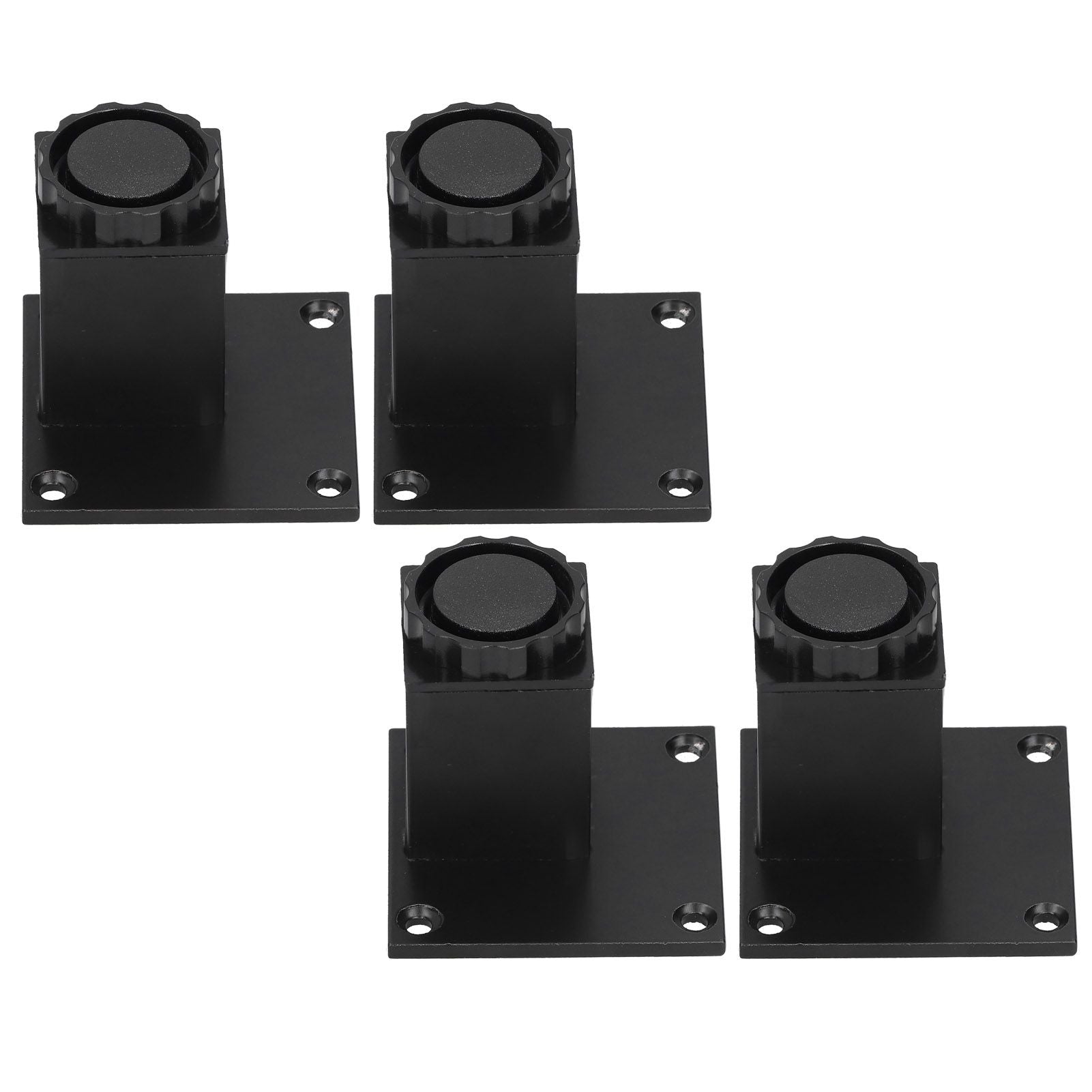 4Pcs/Set Furniture Leg Adjustable Height Aluminum Alloy Square Support for Sofa Cabinet60mm
