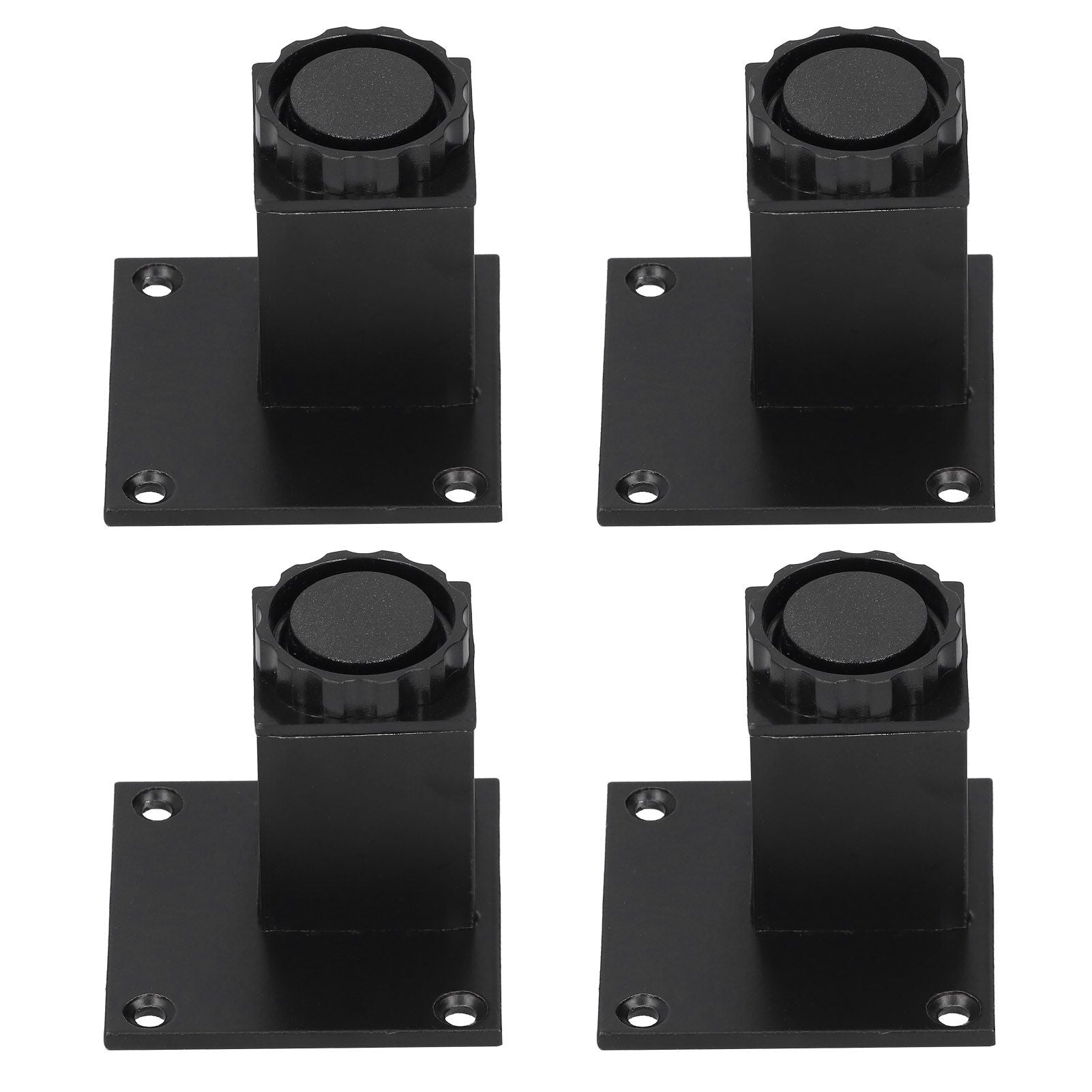 4Pcs/Set Furniture Leg Adjustable Height Aluminum Alloy Square Support for Sofa Cabinet60mm