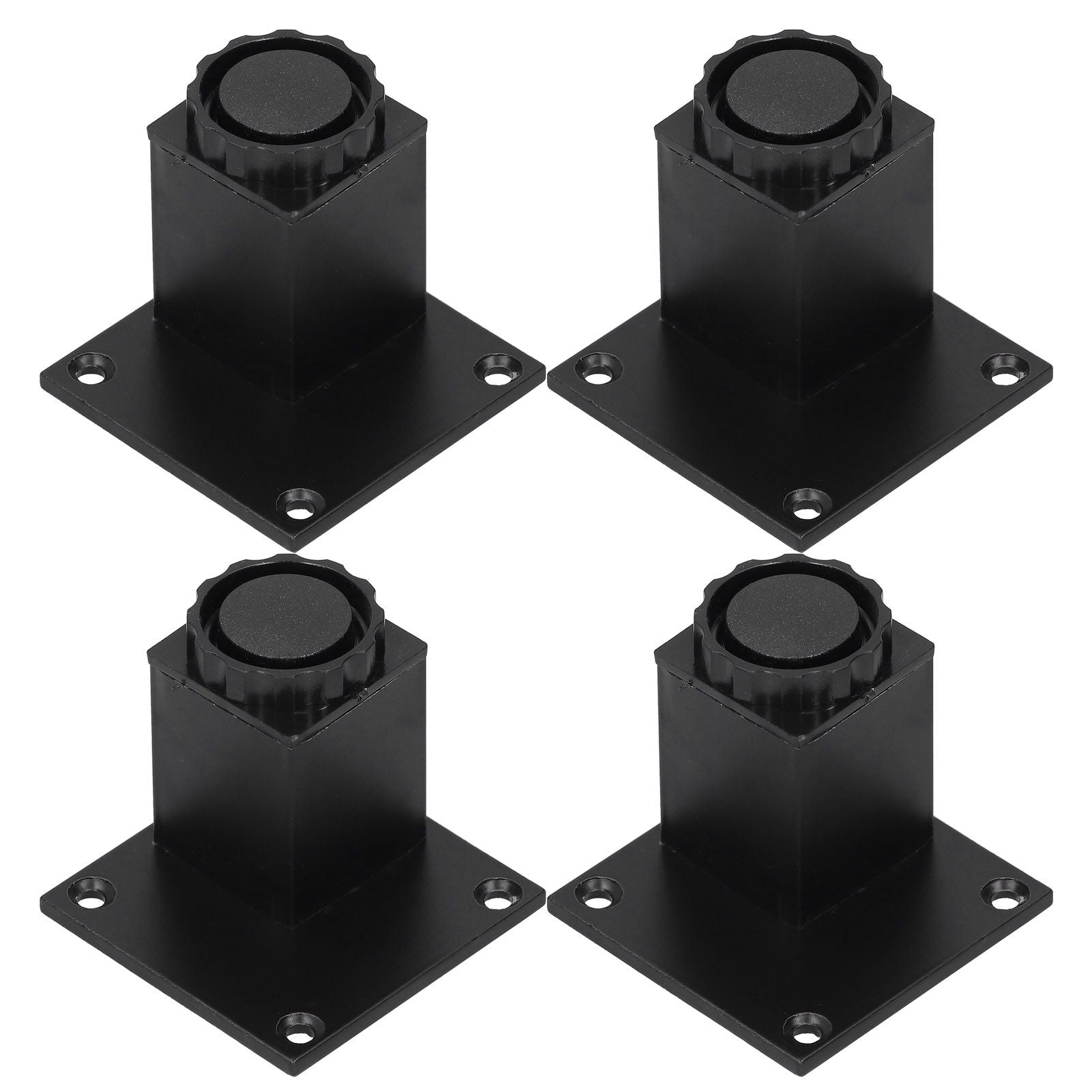 4Pcs/Set Furniture Leg Adjustable Height Aluminum Alloy Square Support for Sofa Cabinet60mm