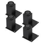 4Pcs/Set Furniture Leg Adjustable Height Aluminum Alloy Square Support for Sofa Cabinet80mm
