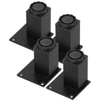 4Pcs/Set Furniture Leg Adjustable Height Aluminum Alloy Square Support for Sofa Cabinet80mm
