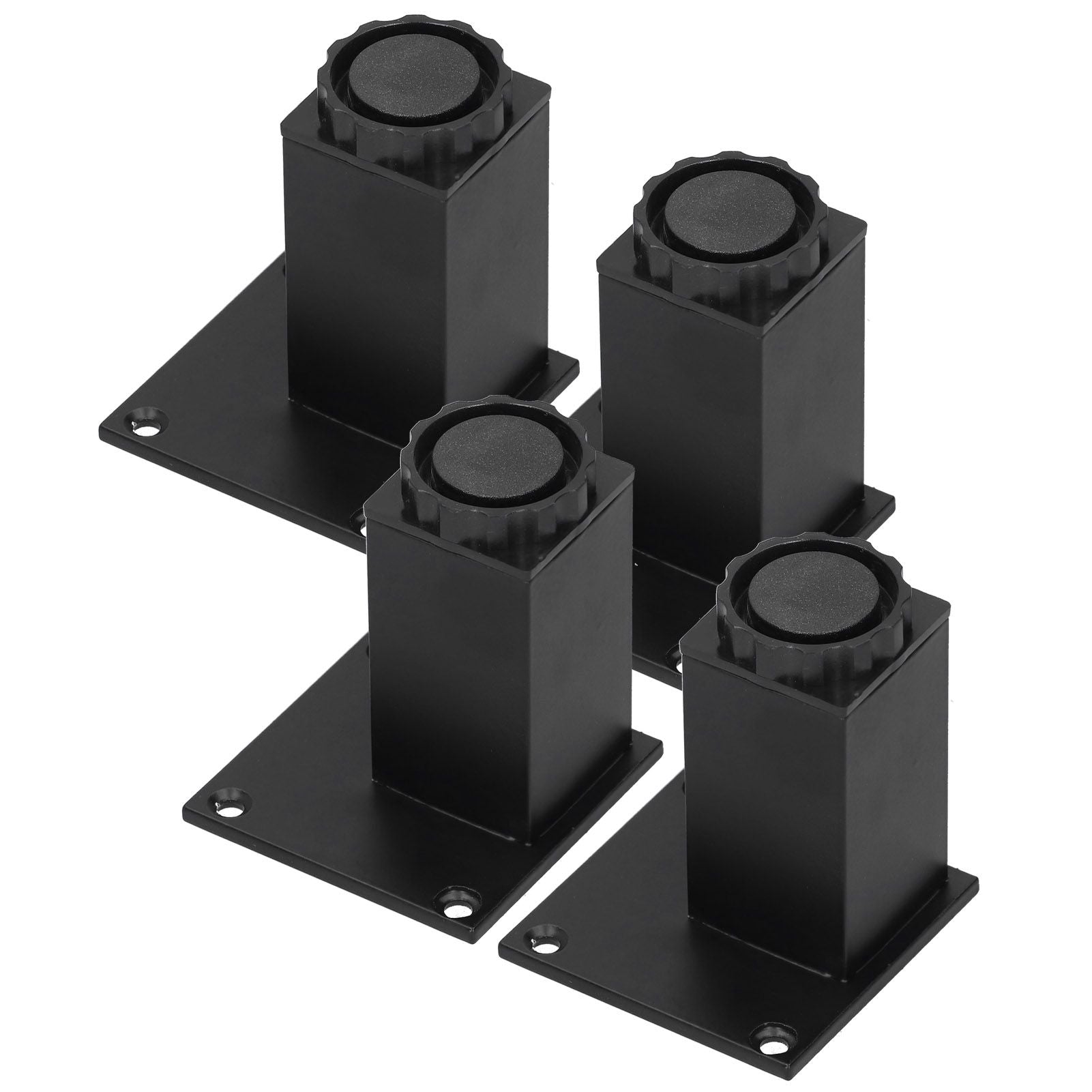 4Pcs/Set Furniture Leg Adjustable Height Aluminum Alloy Square Support for Sofa Cabinet80mm