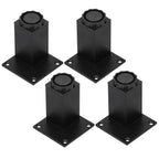 4Pcs/Set Furniture Leg Adjustable Height Aluminum Alloy Square Support for Sofa Cabinet80mm