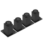 4Pcs/Set Furniture Leg Adjustable Height Aluminum Alloy Square Support for Sofa Cabinet80mm