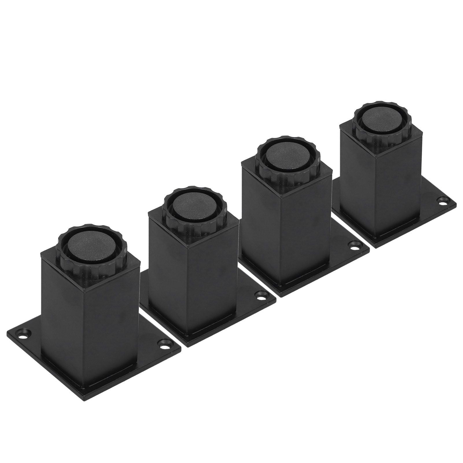 4Pcs/Set Furniture Leg Adjustable Height Aluminum Alloy Square Support for Sofa Cabinet80mm