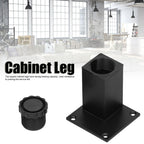 4Pcs/Set Furniture Leg Adjustable Height Aluminum Alloy Square Support for Sofa Cabinet80mm